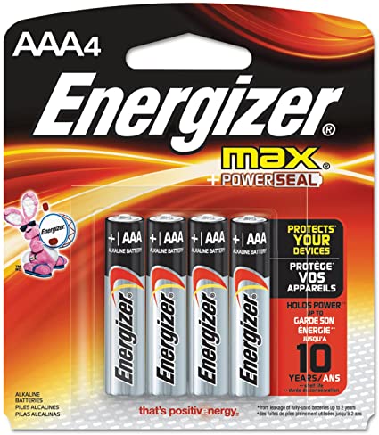 Energizer AAA Battery 4/PK