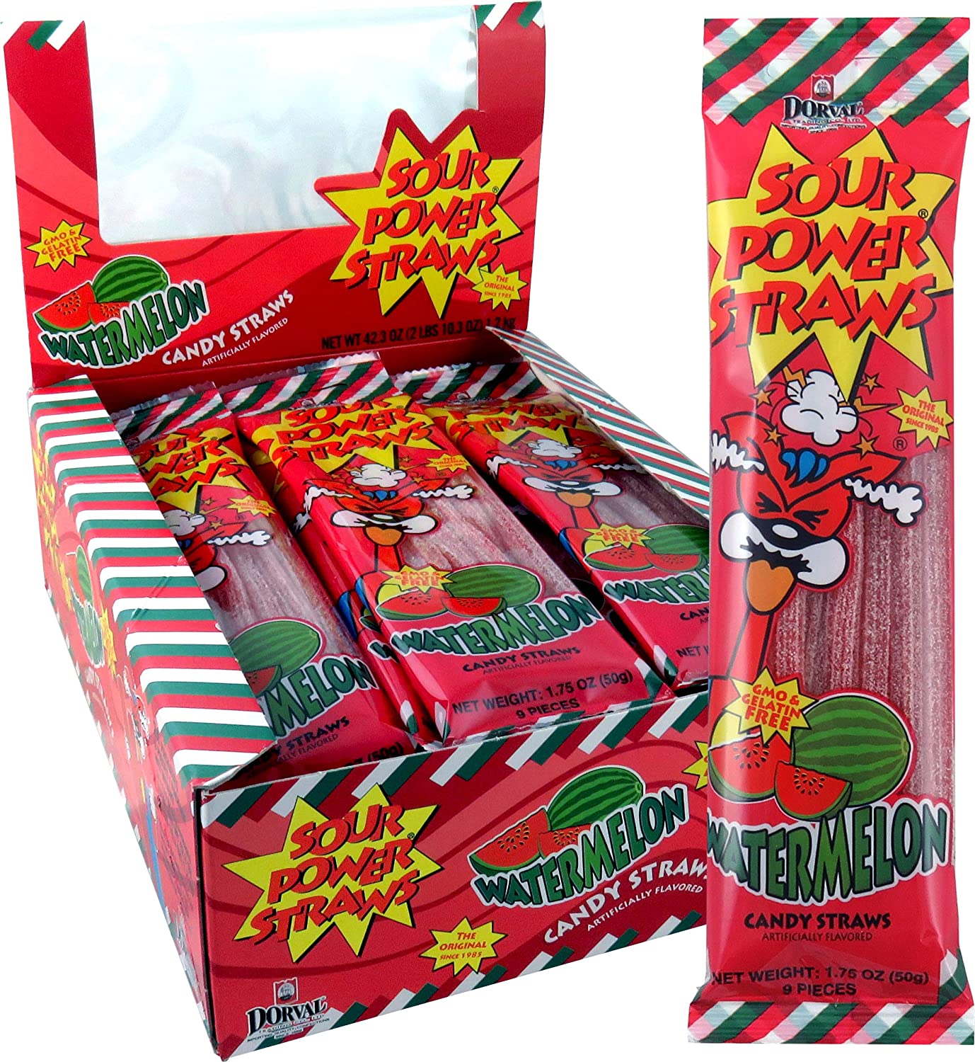 Sour Power Straws Watermelon